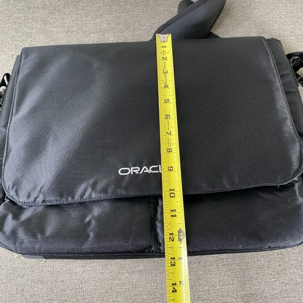 Oracle Laptop Messenger Bag Black Logo 16